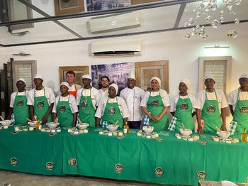 La Liguria e il suo campionato mondiale di pesto protagonisti a niamey, nel niger, nella giornata internazionale della cucina italiana 2022