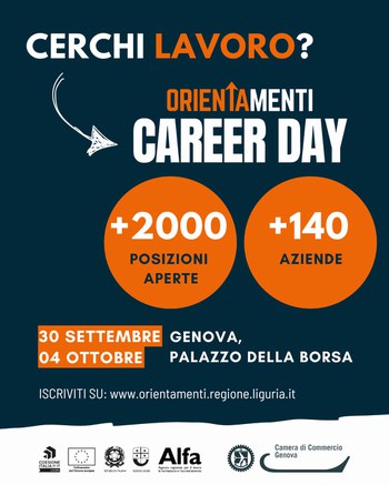 Dal 30 Settembre al 4 Ottobre 2024 Career day / Palazzo della Borsa