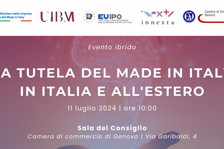 11 luglio  dalle 10.00 “La tutela del Made in Italy in Italia e all’estero”